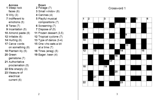 printable crossword puzzle book pdf printable crossword puzzles free