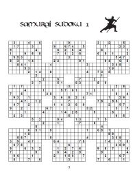 super samurai sudoku printable