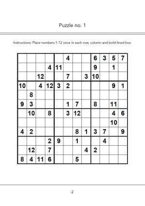 Sudoku 12x12 - Hard 